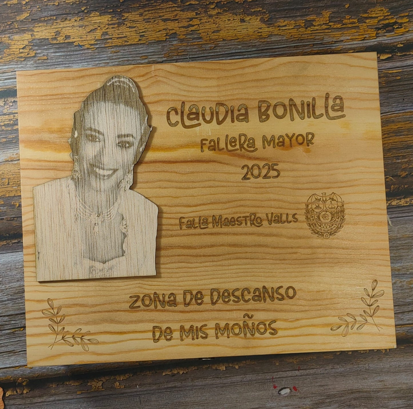 Caja para moños de Fallera Personalizada